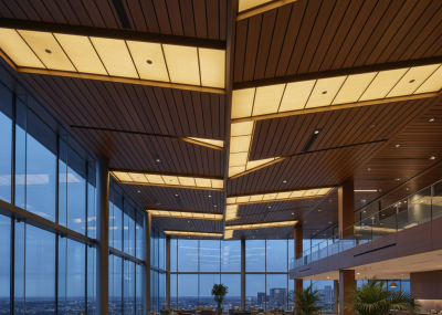 Modern Multi Panel Baffle 