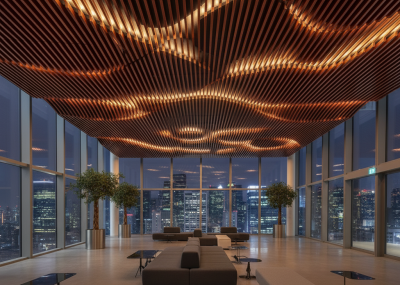 Transfer Ahşap Boyalı Tırnaklı Baffle